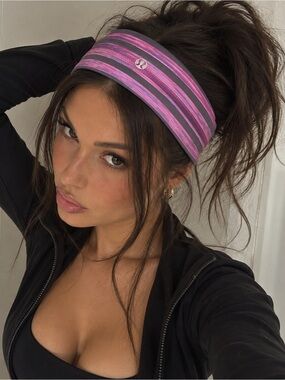 Lululemon y2k style striped  headband